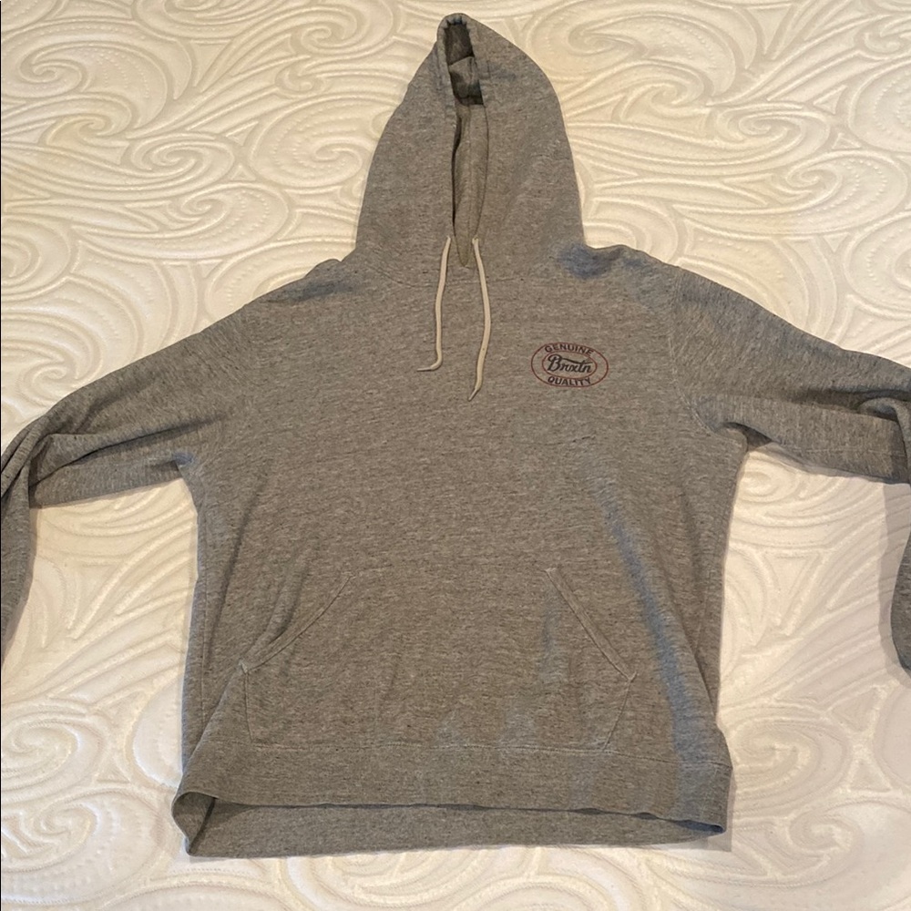 Brixton Gray Sweatshirt Classic Pullover Hoodie